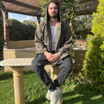 Load image into Gallery viewer, Suede Hooded Kimono