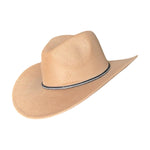 Load image into Gallery viewer, Beige Cowboy Hat With Diamond Strap