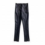 Load image into Gallery viewer, Leather Leggings with Slit on Ankle