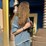 Load image into Gallery viewer, Blue Knitwear Sweater