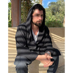 Load image into Gallery viewer, Hooded Sweater Kimono