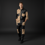 Load image into Gallery viewer, Suede and Leather Shirt and Pant Set
