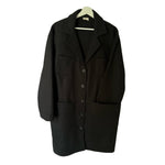 Load image into Gallery viewer, Black Wool Coat