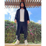 Load image into Gallery viewer, Hooded Sweater Kimono