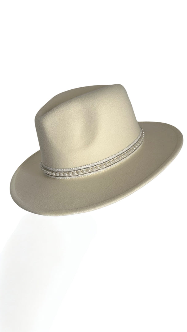 Off White Felt Cowboy Hat