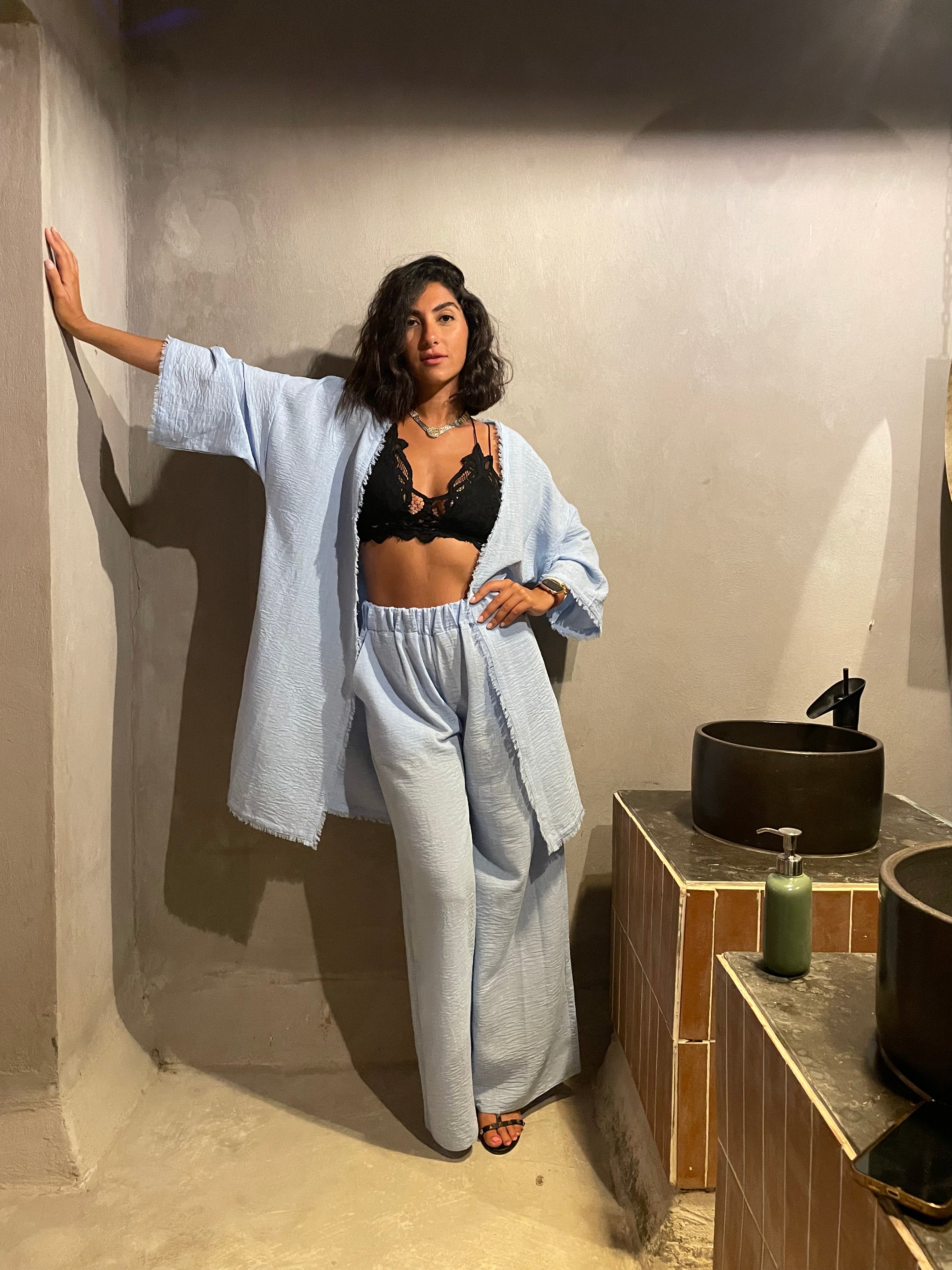 Kimono and Pant Set