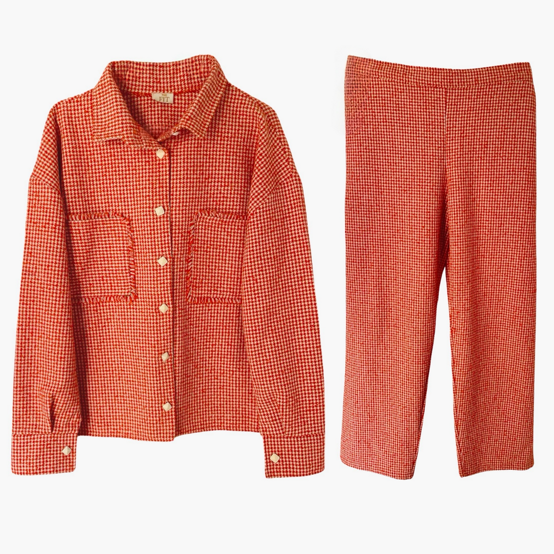 The Red Tweed Set