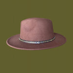 Load image into Gallery viewer, Dark Brown Fedora With Leather Studded Strap
