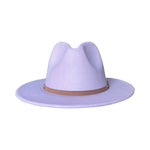 Load image into Gallery viewer, Powder Pink Fedora With Suede Rope
