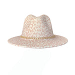 Load image into Gallery viewer, Leopard Fedora with Chain
