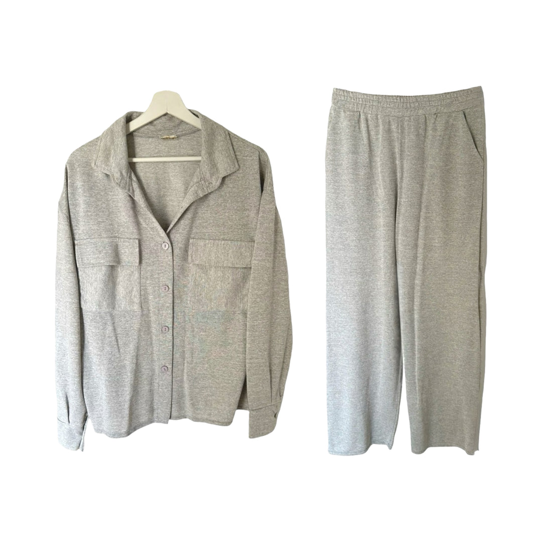 Grey Shirt and Pant Set