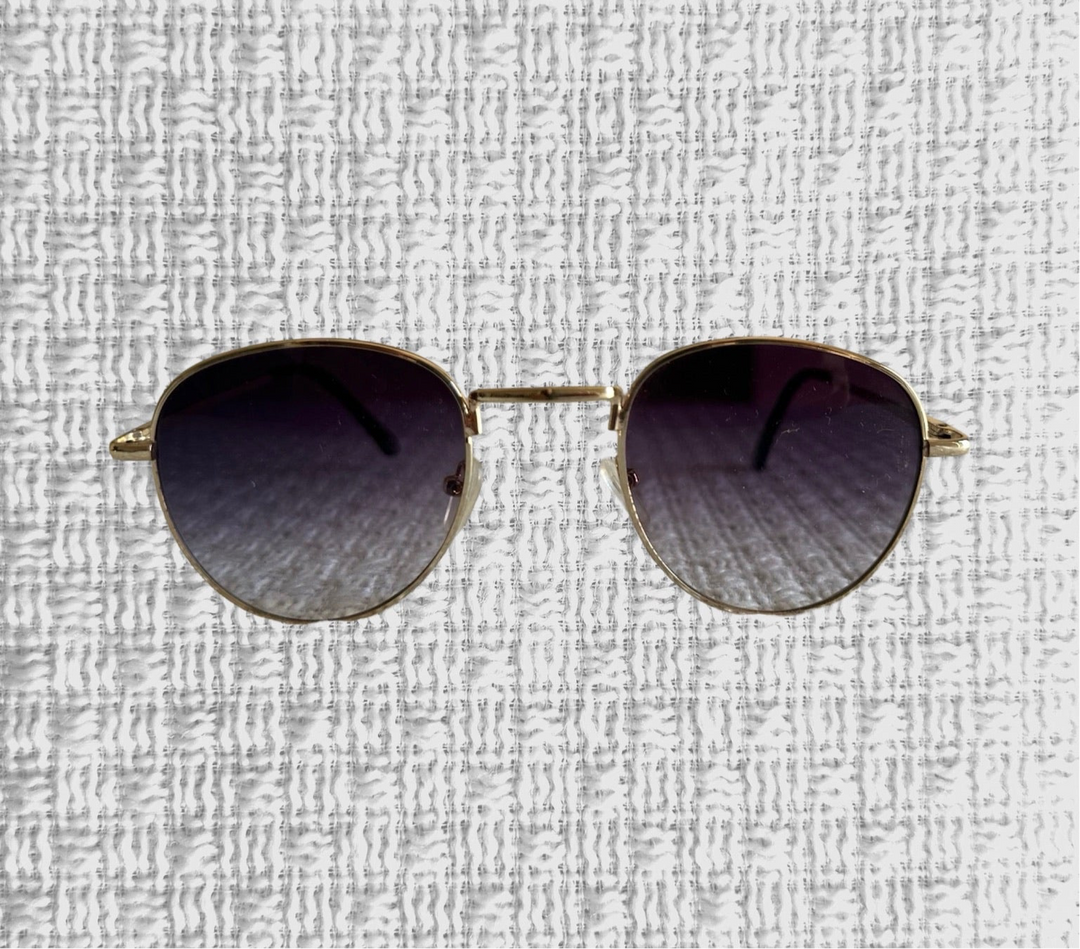 Gold Aviator Sunglasses