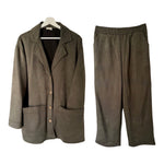 Load image into Gallery viewer, Suede Jacket and Pant Set
