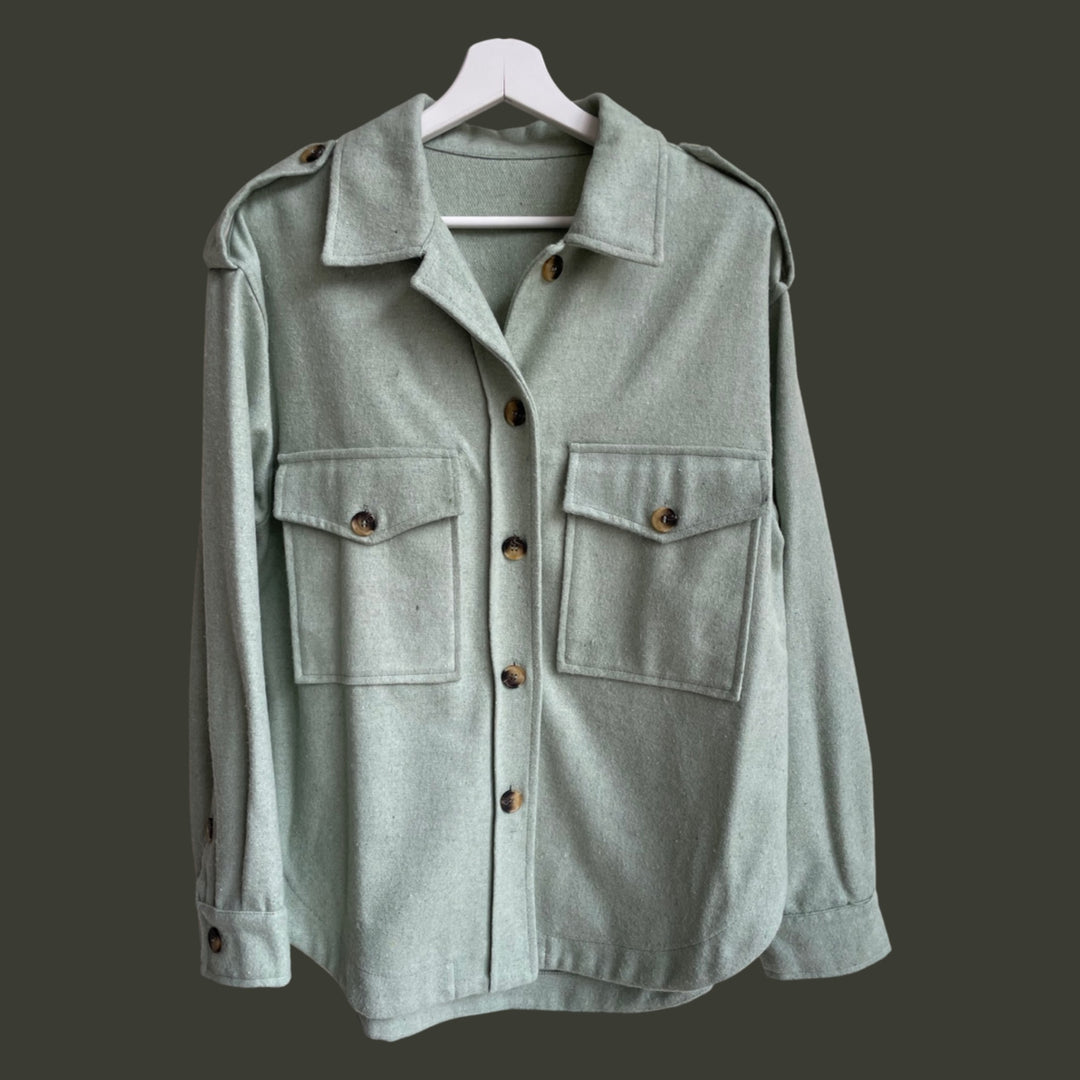 Mint Green Wool Shirt