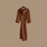 Load image into Gallery viewer, Camel Brown Wool hooded Coat
