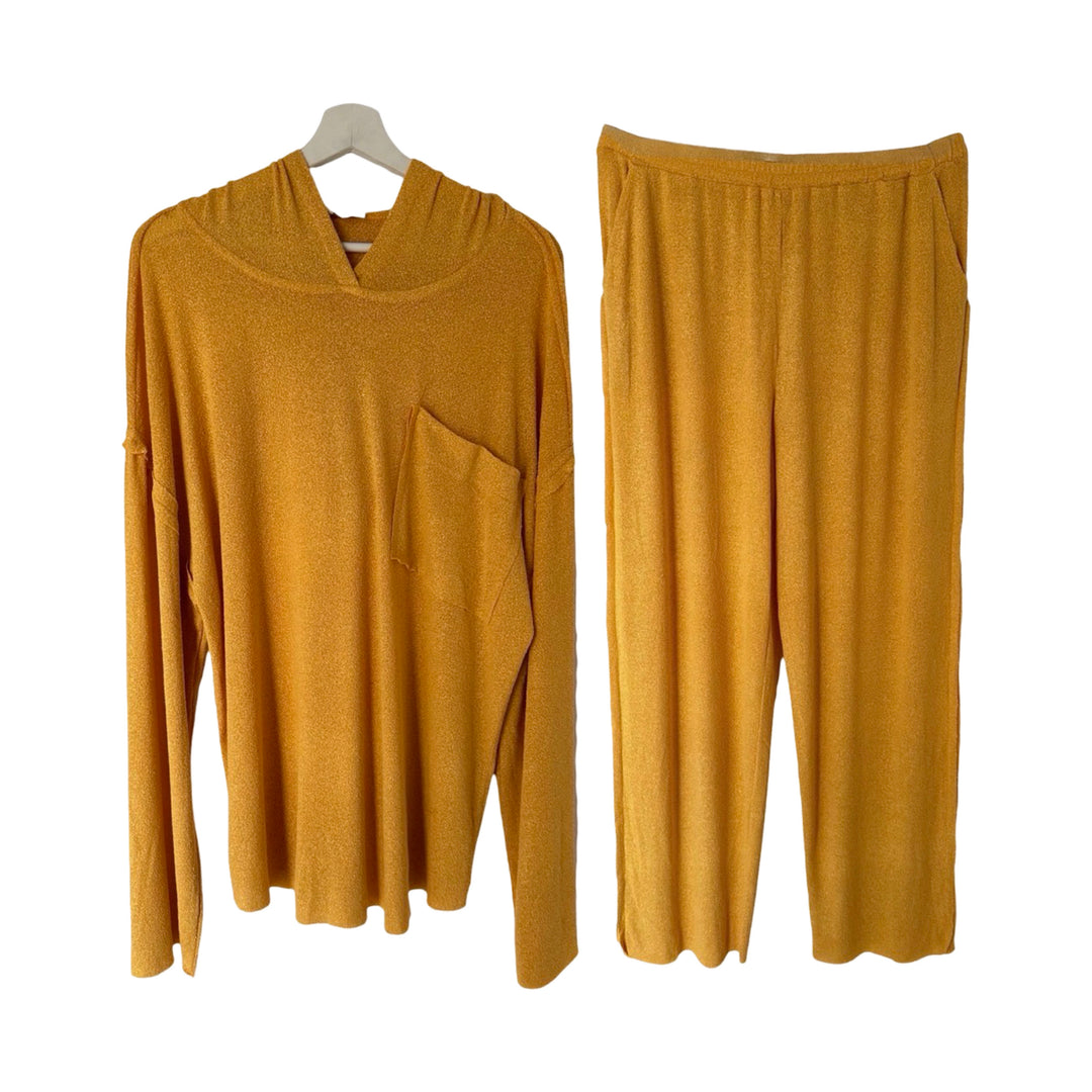 Mustard Hoodie and Pant Set