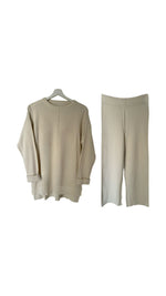 Load image into Gallery viewer, Wool Long Sleeve Sweater and Pant Set
