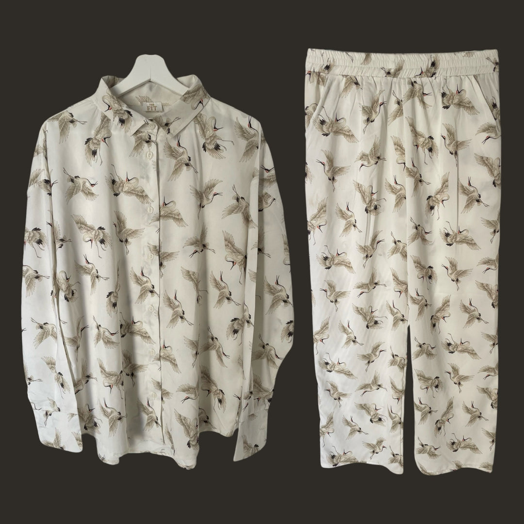 Swan Shirt and Pant Set