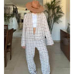 Load image into Gallery viewer, Tweed Jacket and Pant Set
