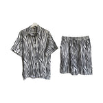 Load image into Gallery viewer, Silk Zebra Shirt and Short Set
