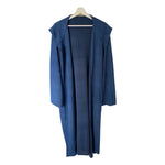 Load image into Gallery viewer, Blue Hooded Kimono
