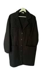 Load image into Gallery viewer, Black Wool Coat
