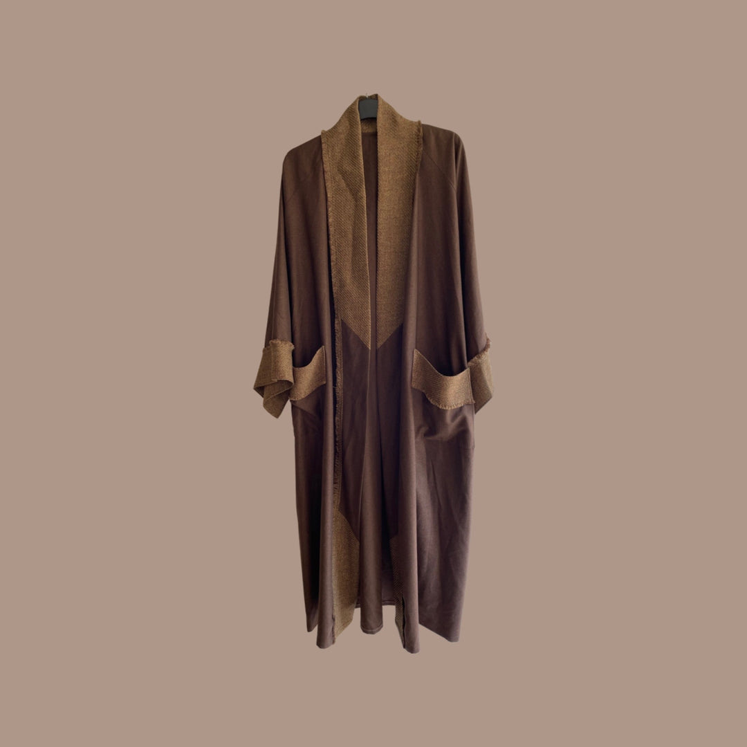 Brown Wool Kimono