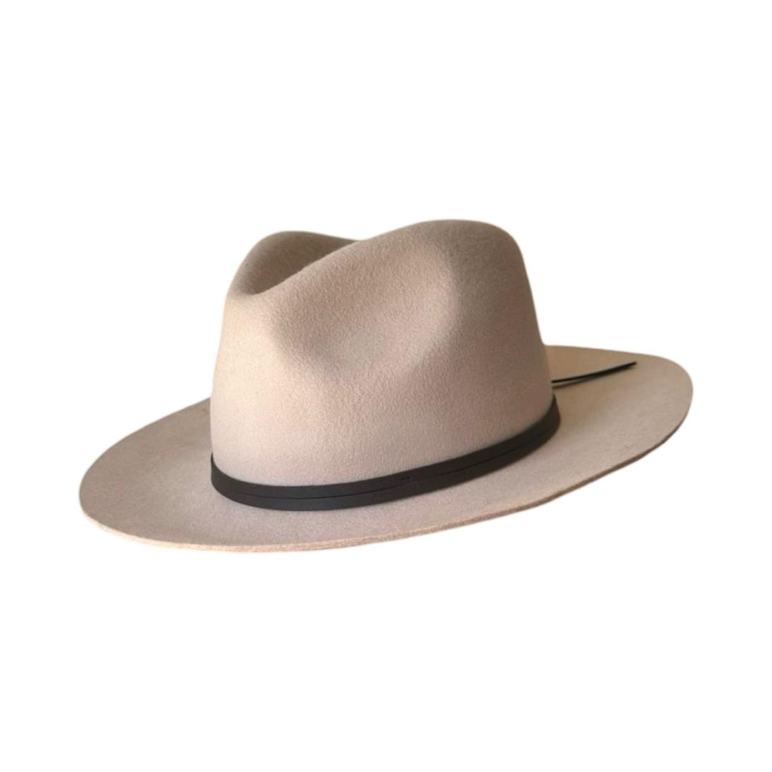 Beige Wool Fedora