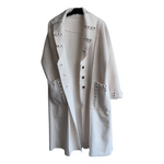 Load image into Gallery viewer, White Wool Studded Coat
