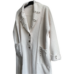 Load image into Gallery viewer, White Wool Studded Coat
