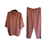 Load image into Gallery viewer, Rose Linen and Pant Set
