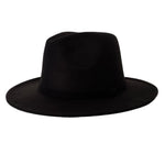 Load image into Gallery viewer, Black Fedora with Leopard Interior
