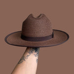 Load image into Gallery viewer, Double Top Straw Hat
