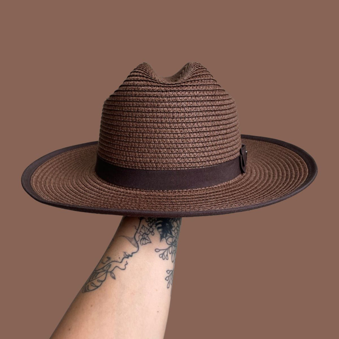 Double Top Straw Hat