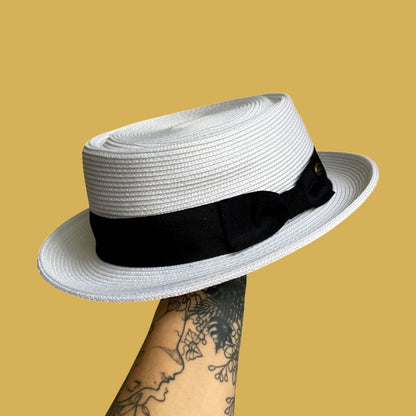 Straw Pork Pie Hat