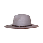 Load image into Gallery viewer, Grey Fedora With Black Leather Strap
