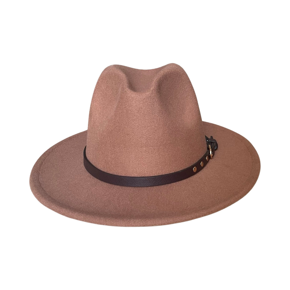 Brown Fedora with Brown Belt