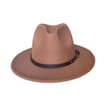 Load image into Gallery viewer, Brown Fedora with Brown Belt
