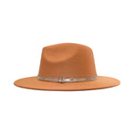 Load image into Gallery viewer, Beige Fedora With Silver Strap
