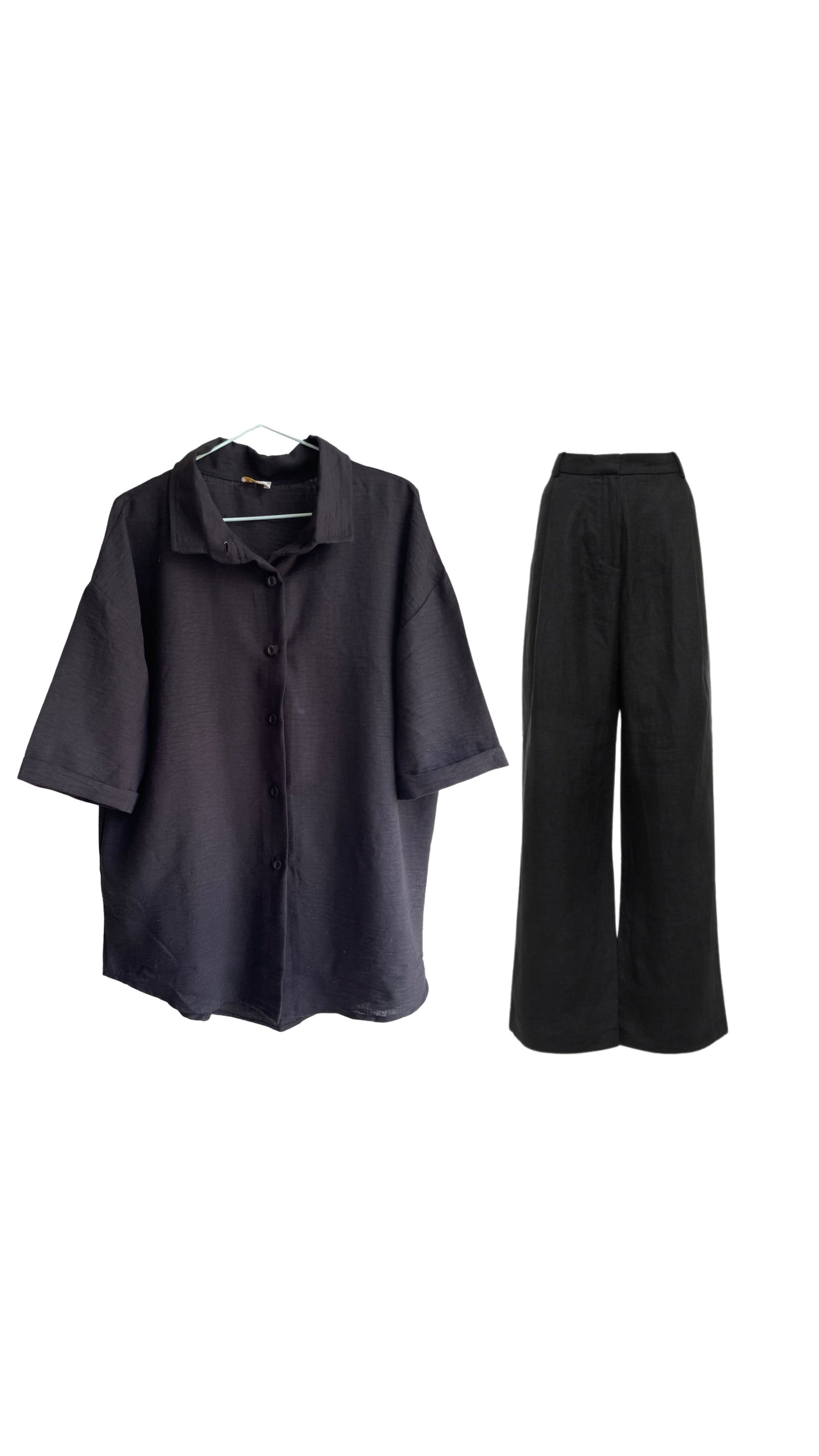 Short-Sleeve Shirt &amp; Pant Set