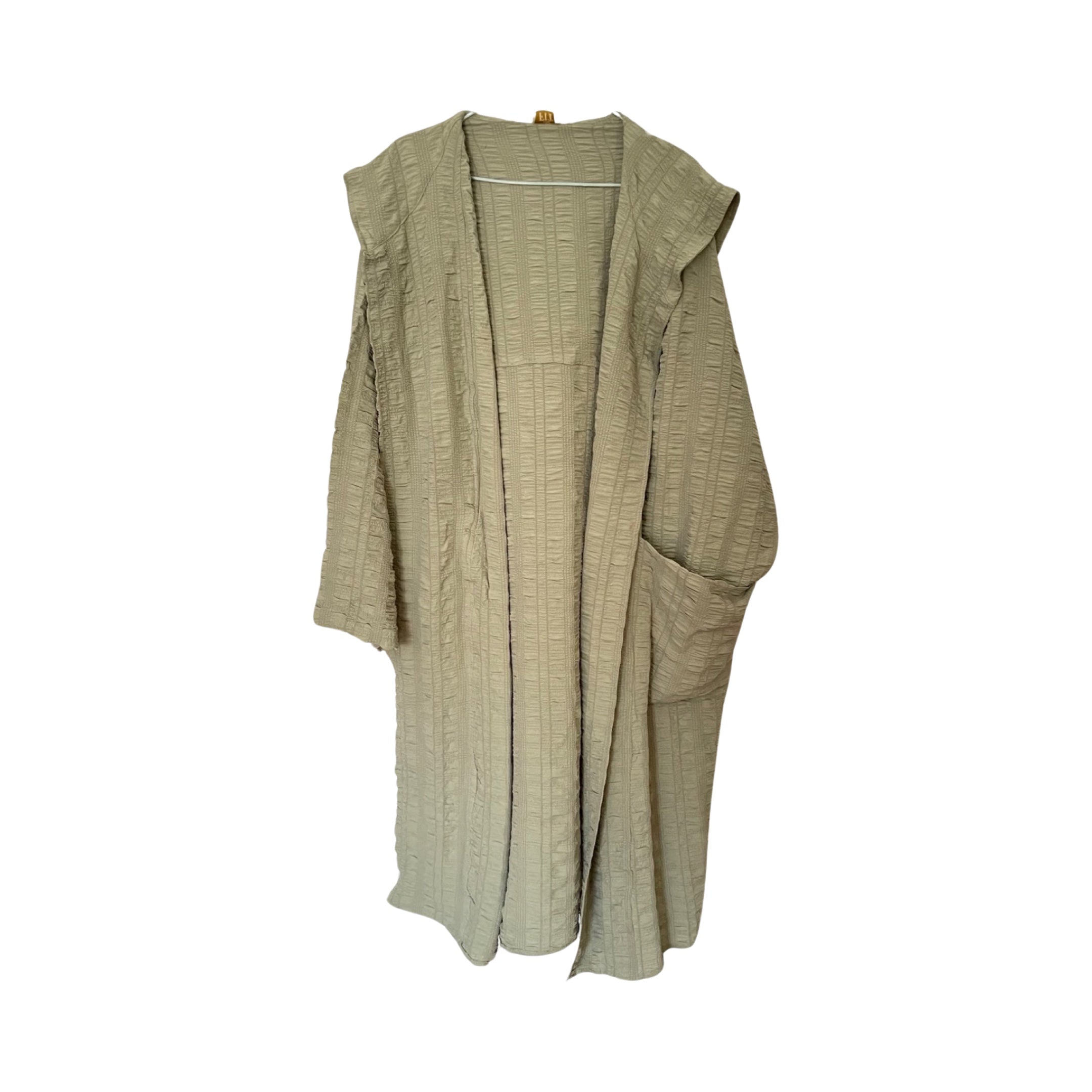 Hunter Green Hooded Kimono