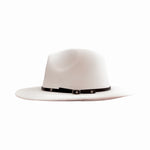 Load image into Gallery viewer, White Fedora With Black Strap
