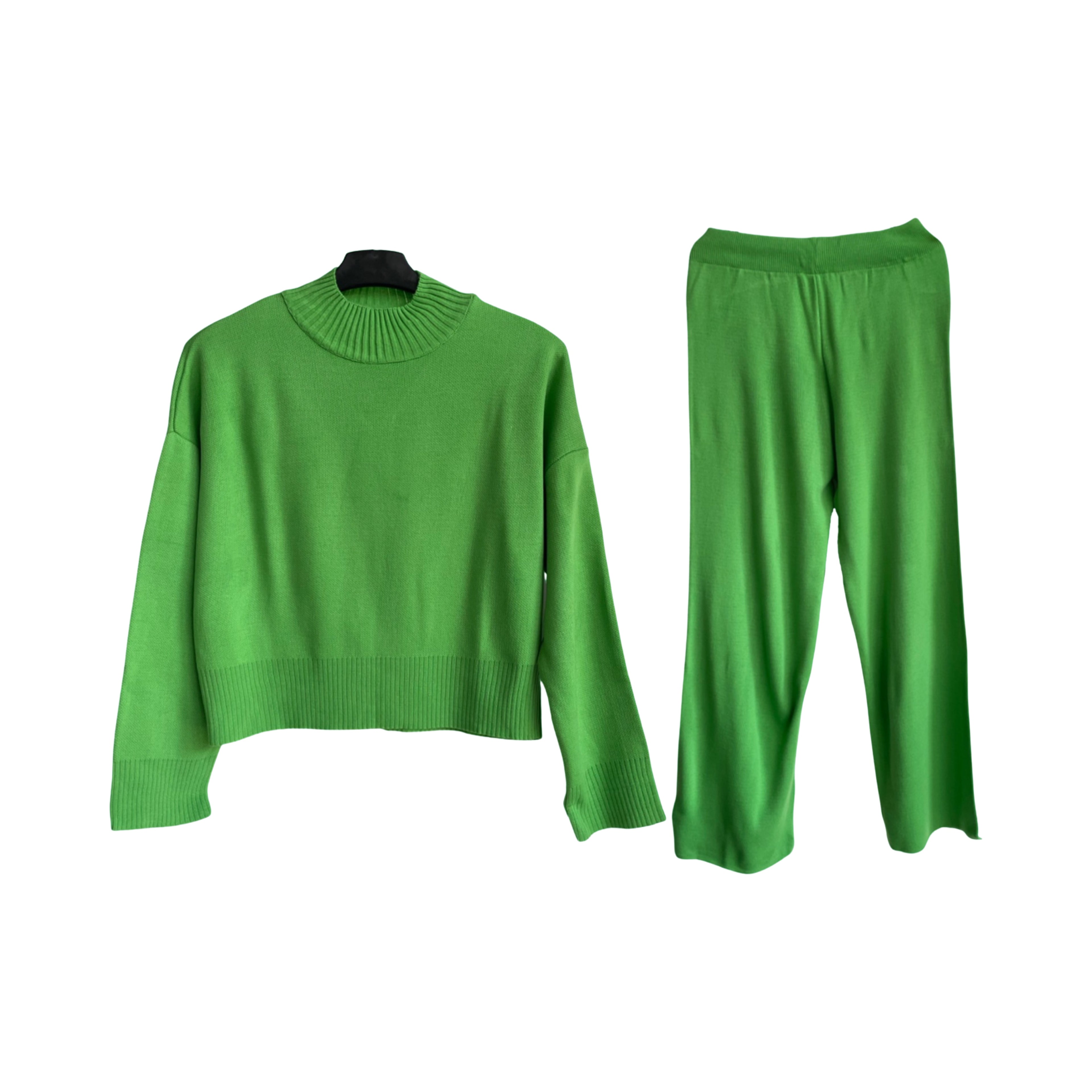 Wool Long sleeves pull over and pants set