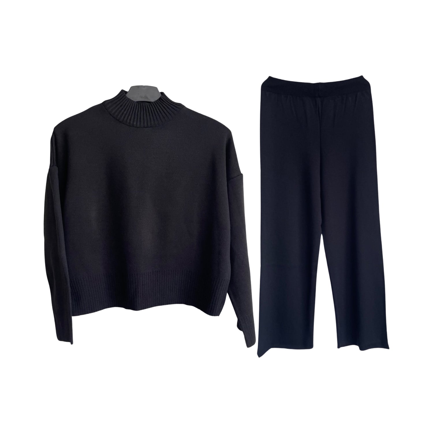 Wool Long sleeves pull over and pants set